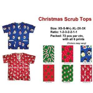  Scrub Tops with Christmas Prints Case Pack 72: Everything 