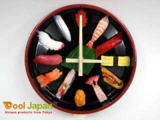 Japanese SUSHI Wall Clock fake food interior gift present new (size L 