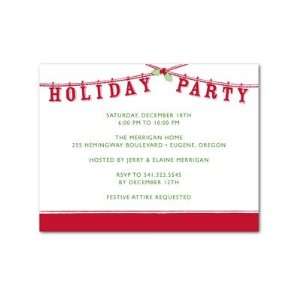  Holiday Party Invitations   Party Garland By Studio Basics 
