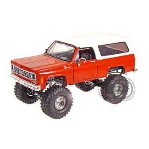   Chevy K5 Blazer Lifted 1/24 Red w/ Irok Swamper Tires: Toys & Games