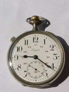 Rare Antique Longines Railroad approved pocket watch c1900s  