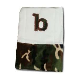  Personalized Camoflauge Burp Cloth: Baby