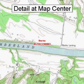  USGS Topographic Quadrangle Map   Burna, Kentucky (Folded 