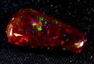 55 cts. BLACK SUPERGEM OPAL GEMSTONE W/VIDEO 10619  