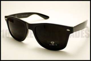   80s Old School Style Sunglasses Super Black Lens BLACK New  