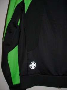  Lauren Polo RLX Track Jacket Full Zip Black Green RTL $128 S  