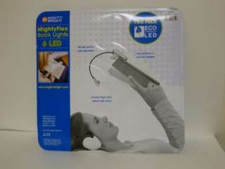 NEW Mighty Bright 2 Pack Mighty Flex Book Lights 6 LEDs Clips 