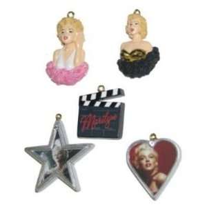  Marilyn Monroe 5pc Christmas Ornament Set