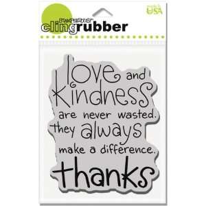  Stampendous Cling Rubber Stamp Kind Thanks   627624: Patio 