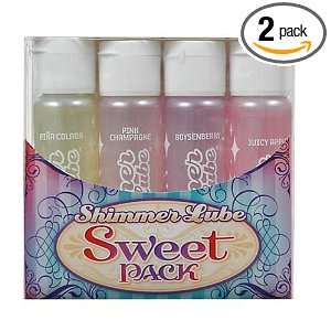  Doc Johnson Sweet Pack Shimmer Lube (Pack of 2) Health 