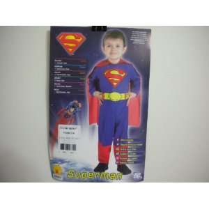  Superman Costume Toddler Boys with Cape 3   4T: Toys 