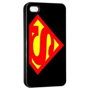  Superman Logo Case for Iphone 4/4s (Black) Free Shipping 