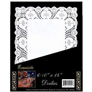  10 x 14 Rectangle White Paper Doilies: Toys & Games