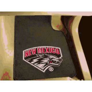  University of New Mexico   Car Mats 2 Piece Front: Sports 