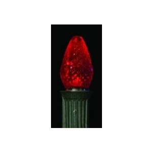  C7 Red Faceted LED Replacement Bulbs  25 bulbs/box: Home 