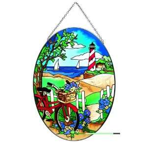  Seaside Bicycle   Suncatcher by Joan Baker: Patio, Lawn 