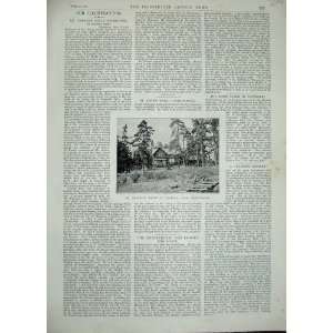  1893 Dr NansenS House Lysaker Christiania Old Print