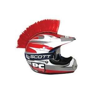  PC RACING HELMET MOHAWK (RED SUCTION CUP) Automotive