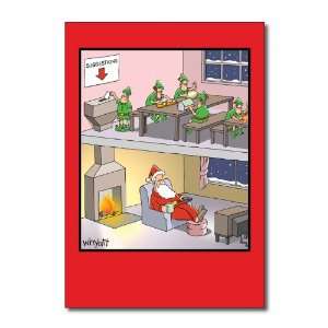 Funny Merry Christmas Cards Santa Suggestion Box Humor Greeting Tim 
