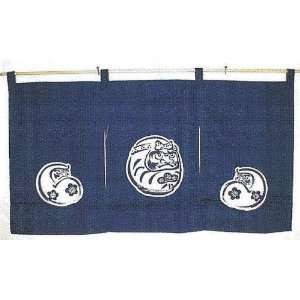 Japanese Noren 33.5 x 18 Daruma 