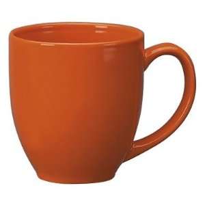  Tangerine Cancun Bistro Mugs   4 High x 3 5/8 Diameter 