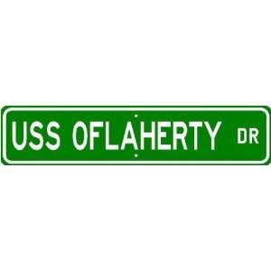  USS OFLAHERTY DE 340 Street Sign   Navy: Sports & Outdoors