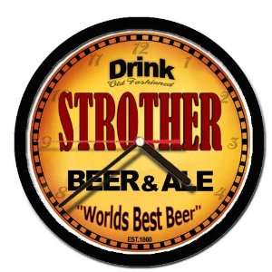  STROTHER beer and ale cerveza wall clock: Everything Else