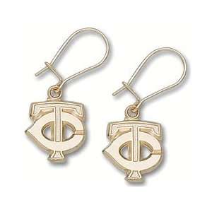  Minnesota Twins 14K Gold Dangle Earrings: Sports 