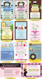 BUY ONE GET ONE FREE Custom Baby Shower Invitations!  