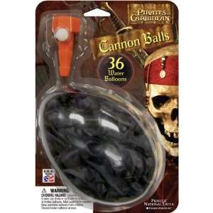   Pirates of the Caribbean Balloons Cannon Balls 36 Count: Toys & Games