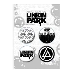   Linkin Park   4 Piece Button / Pin / Badge Set: Arts, Crafts & Sewing