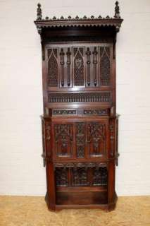 French Gothic Cabinet Carved Figures  