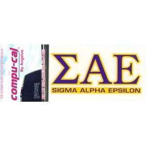  SAE Greek letters over Name Sticker: Office Products