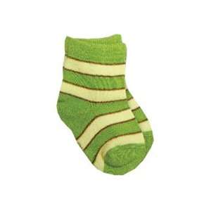  Organic Sage Striped Socks   Infant: Baby