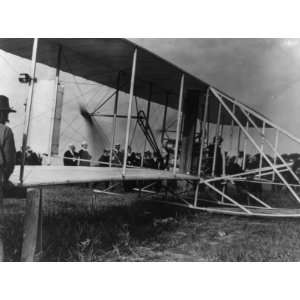  Photo of Orville Wright preparing for record breaking 