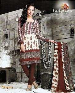   GORGEOUS PRINTED SALWAR KAMEEZ in SEMI COTTON FABRIC (ANY SIZE) C110