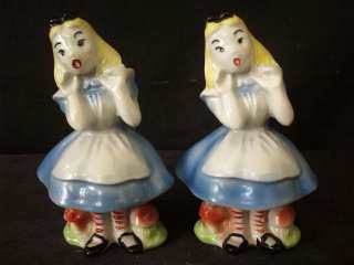 ALICE IN WONDERLAND REGAL CHINA SALT AND PEPPER #C76  