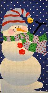 Fabric Traditions Patty Reed JOLLY FROSTY Door PANEL  