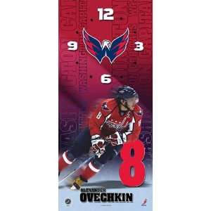   Washington Capitals Alex Ovechkin 7x16 Clock: Sports & Outdoors