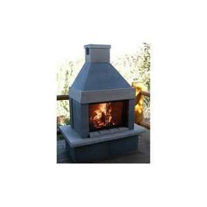  Mirage Stone Outdoor Gas Burning Fireplace: Home & Kitchen