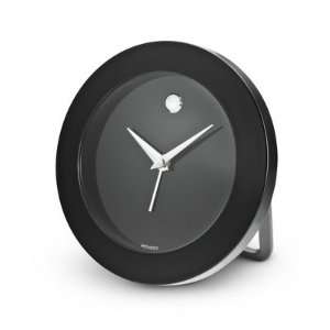 Personalized Movado Black Travel Table Clock Gift:  Home 