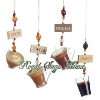 Coffee House Cafe Cup Christmas Ornament  