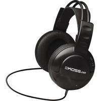   UR20 Full Size Stereo Headphones DJ Style Stereophone Black  