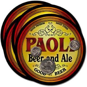  Paoli , IN Beer & Ale Coasters   4pk 
