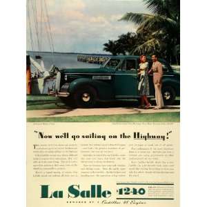 1939 Ad Vintage La Salle Touring Sedan General Motors Yacht Tropical 