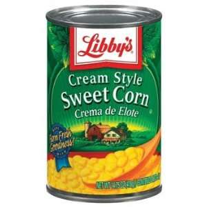 Libbys Cream Style Sweet Corn 14.75 oz  Grocery & Gourmet 
