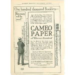  1914 Advertisement Cameo Paper 