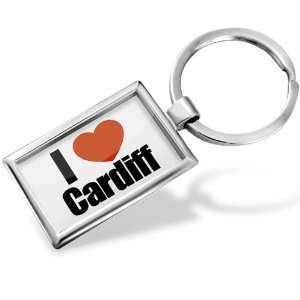  Keychain I Love Cardiff region: Cardiff, Wales   Hand 
