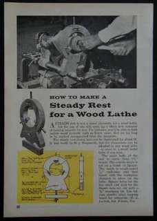 Steady Rest for a Shopsmith 1961 How To build PLANS  