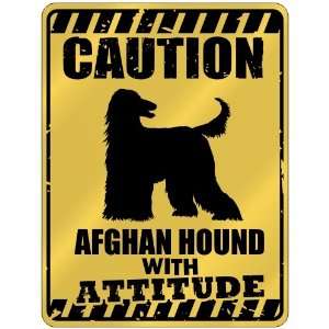   : Afghan Hound With Attitude  Parking Sign Dog: Home & Kitchen